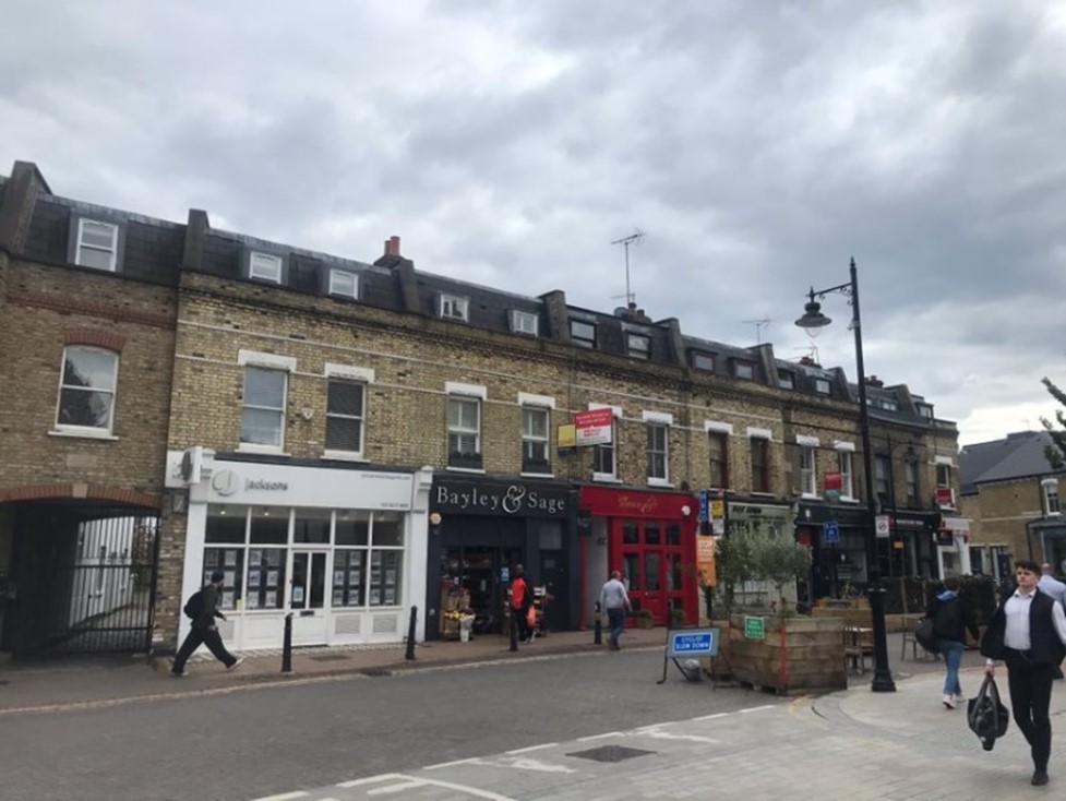 Fig. 65: Good group of traditional shopfronts create active  frontages which contribute to a vibrant streetscene