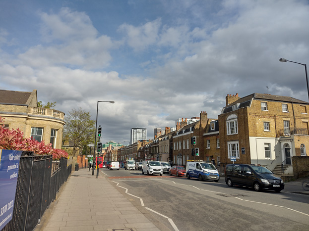 Fig. 22: View from West Hill with Sudbury House, Wandsworth Exchange breaking above