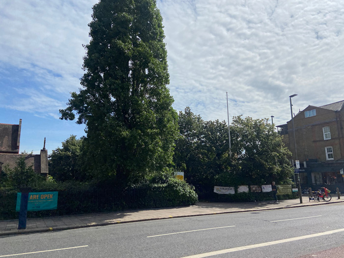 Fig. 124: Churchyard, forming a green space within the street scene.