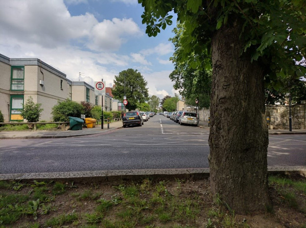 Fig. 9: Local view from the Common down Prentis Road