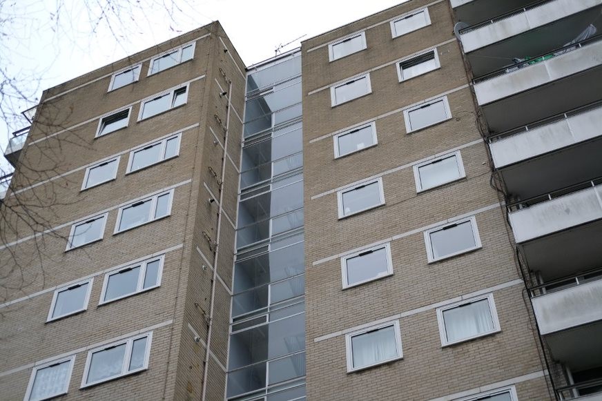 Fig. 42: Alton East point block, showing the glazing pattern