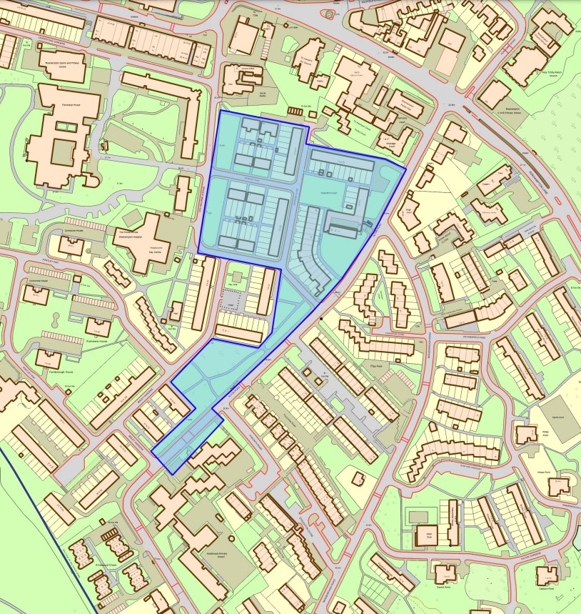 Fig. 123: Sub Area 10 map - Hersham Close and Eastleigh Walk