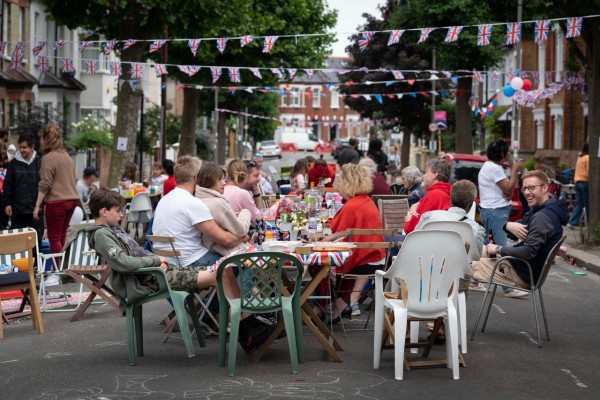 Picnic tables on Sellincourt Road in Tooting