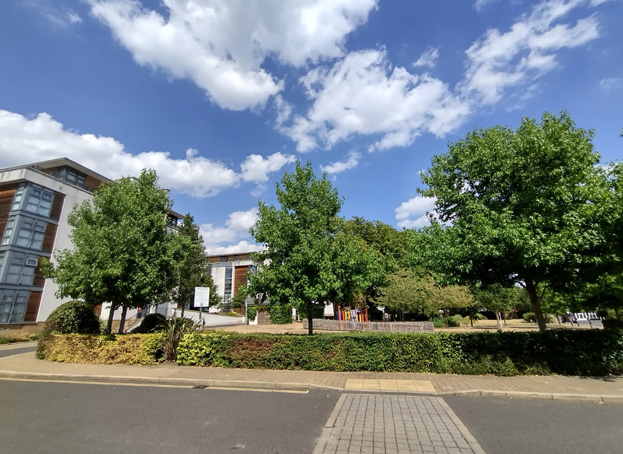 Fig. 104: The large garden at Whitelands Crescent is the primary open space in the area