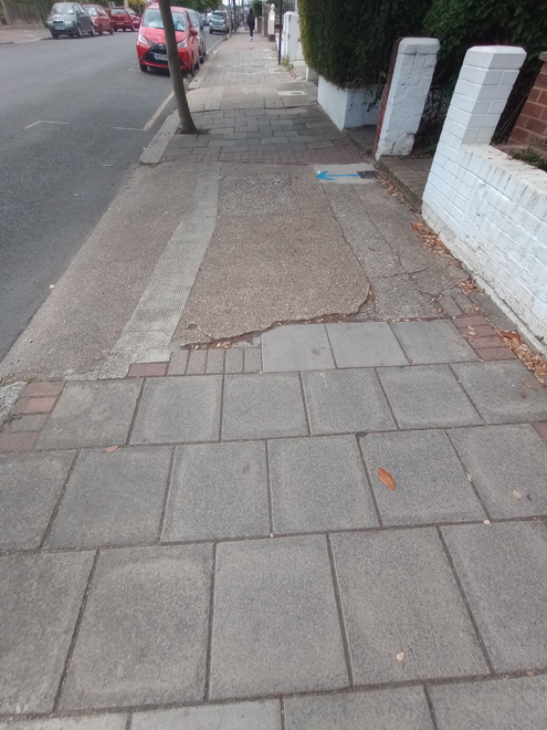 Figure 56: Paving outside 16 Old Devonshire Road