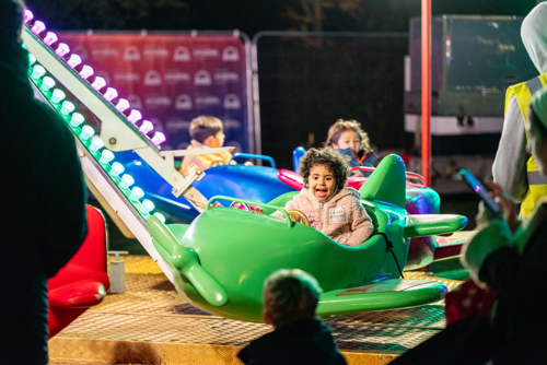 Children on a ride