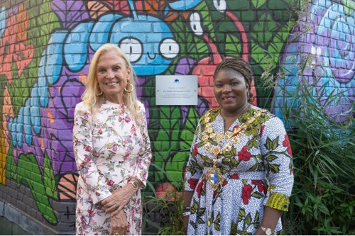 Ambassador Hartley with Mayor of Wandsworth Juliana Annan